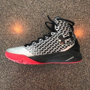 Under Armour boys’ basketball shoes.